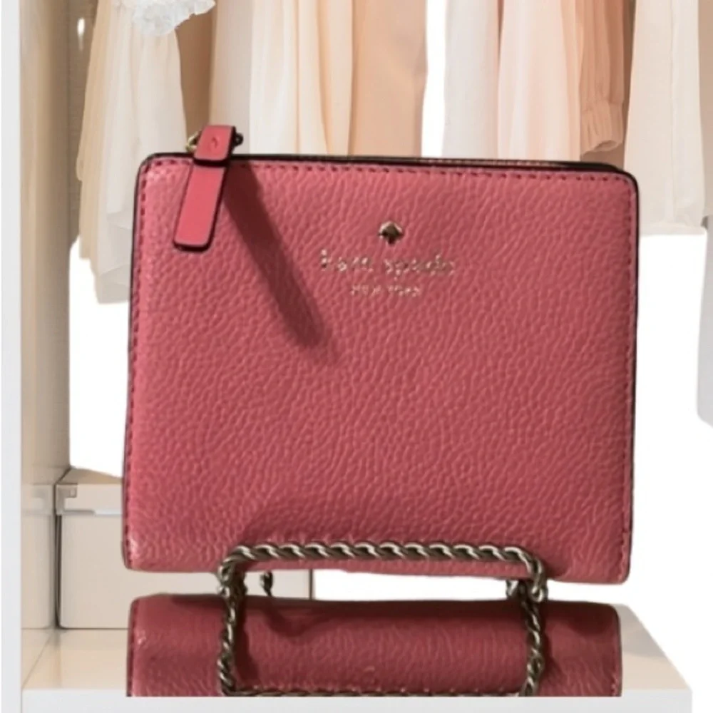 Kate Spade Small Shawn Larchmont Ave Wallet Crina Coral